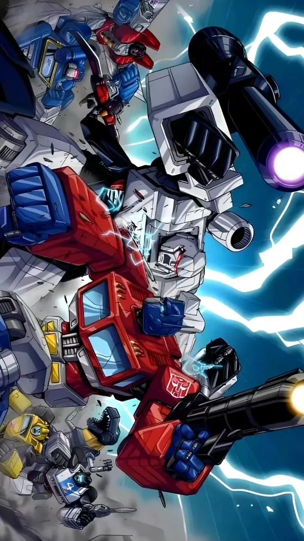 变形金刚G1手机壁纸｜科幻背景图片 - 擎天柱威震天「哲风壁纸」