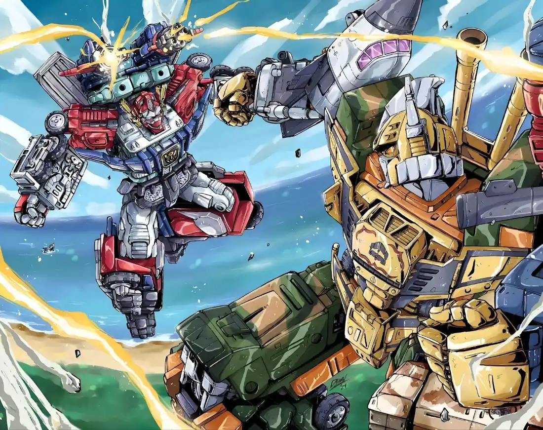 2k变形金刚G1壁纸｜科幻背景图片 - 机器人战斗「哲风壁纸」