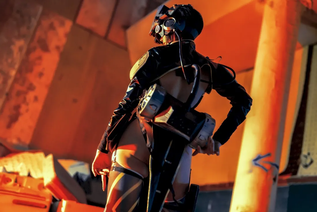 2k赛博朋克机械战士壁纸｜废土背景图片 - 神秘机器「哲风壁纸」