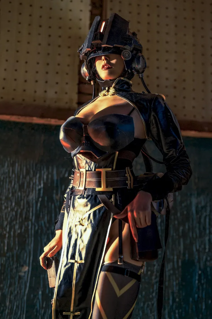 机械装甲女性手机壁纸｜赛博朋克背景图片 - 神秘科技「哲风壁纸」