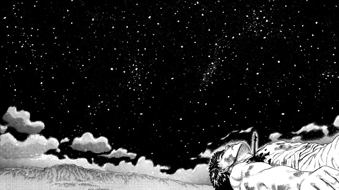 2k剑风传奇格斯壁纸｜星空背景图片 - 黑白「哲风壁纸」