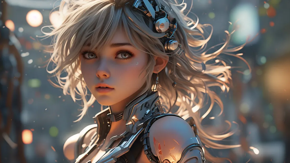 3k机械少女壁纸｜赛博朋克背景图片 - 未来科技「哲风壁纸」