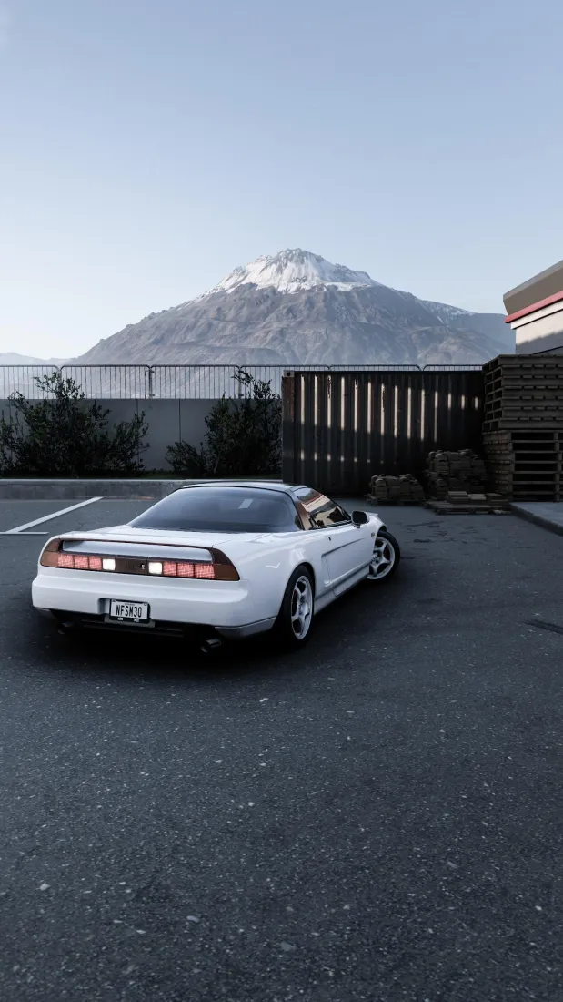 本田跑车手机壁纸｜富士山背景图片 - 日系车「哲风壁纸」