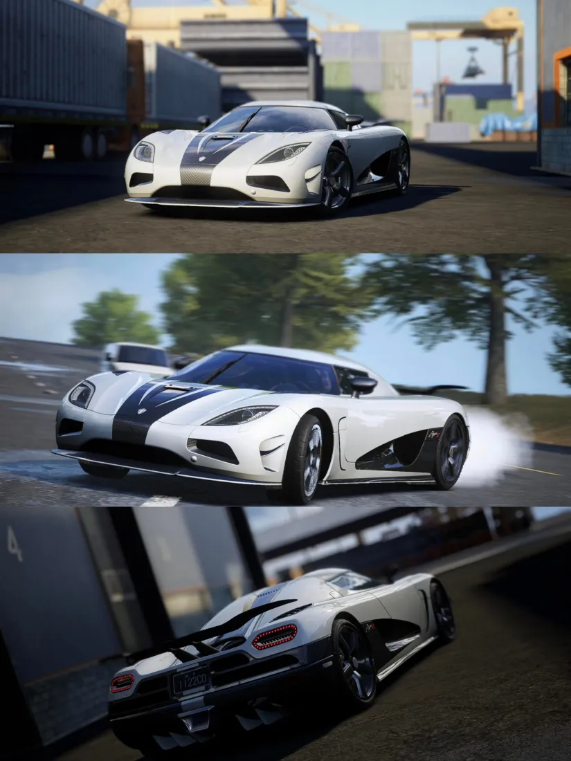 柯尼塞格手机壁纸｜极品飞车·集结背景图片 - 白色超跑「哲风壁纸」