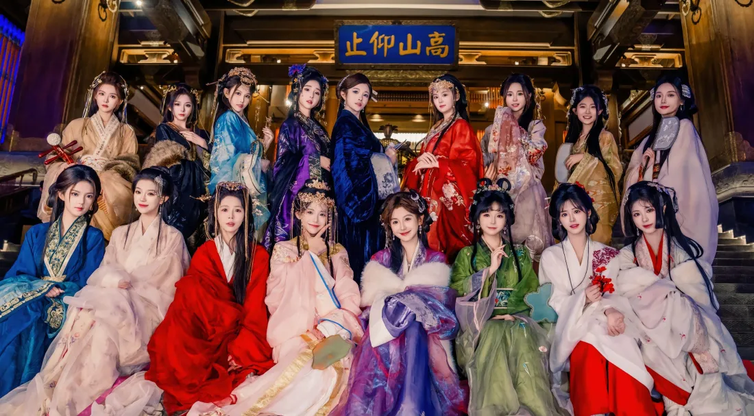 3k古装美女壁纸｜古风背景图片 - 上阳宫群像「哲风壁纸」