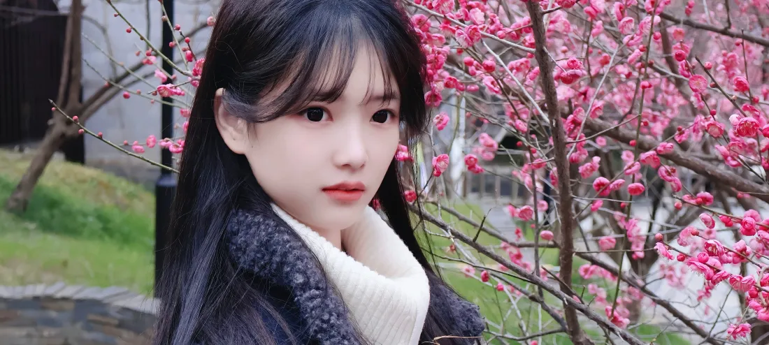 4k桃花美女壁纸｜自然背景图片 - 粉色花朵「哲风壁纸」