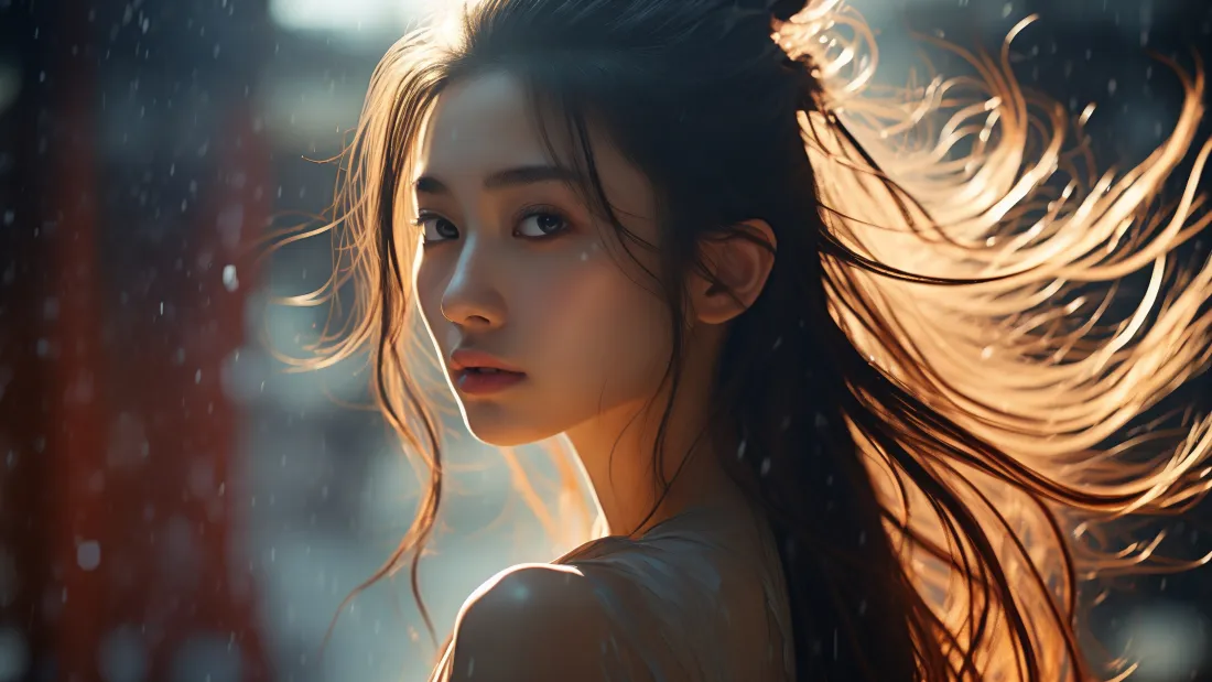 3k古风美女壁纸｜古装背景图片 - 光影雨滴AI动漫「哲风壁纸」