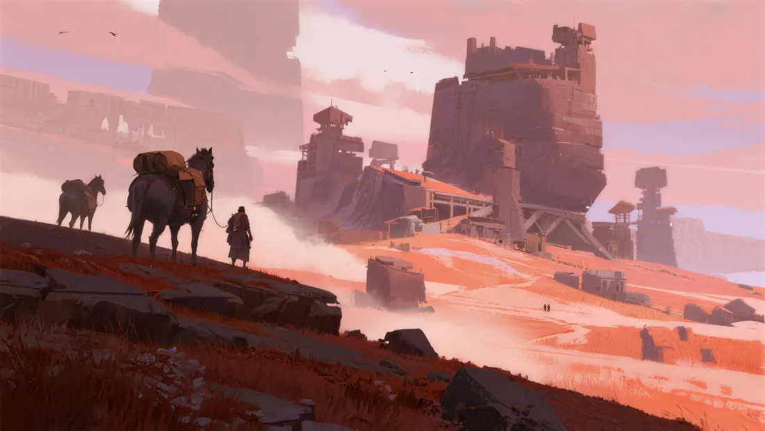 4k沙漠城堡壁纸｜荒原背景图片 - 游戏概念「哲风壁纸」