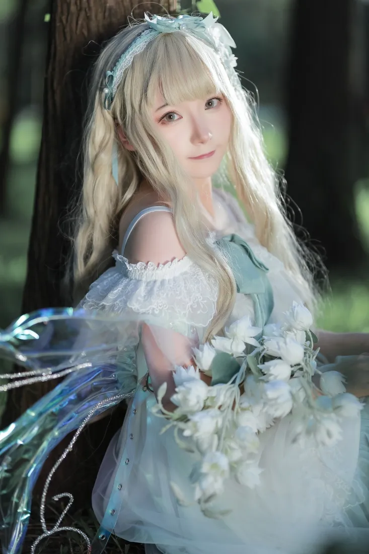 精灵cosplay手机壁纸｜树林背景图片 - 森系仙女「哲风壁纸」