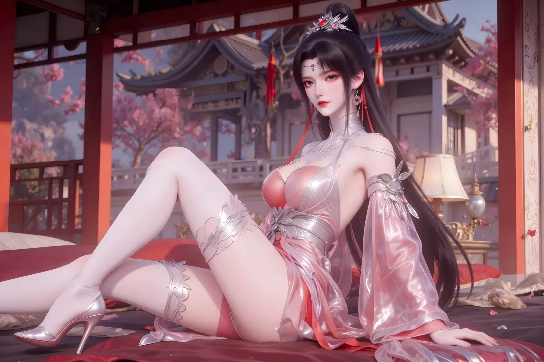 3k柳眉壁纸｜仙逆背景图片 - 古风红樱场景「哲风壁纸」