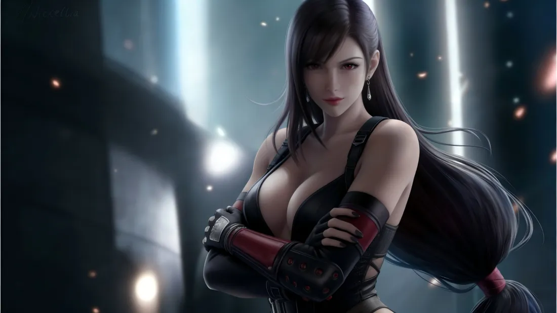 3k蒂法壁纸｜科技背景图片 - 最终幻想「哲风壁纸」