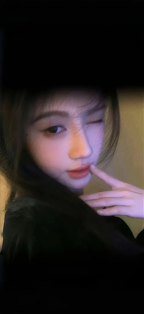 黑衣美女手机壁纸｜深景背景图片 - Ios 暗调「哲风壁纸」