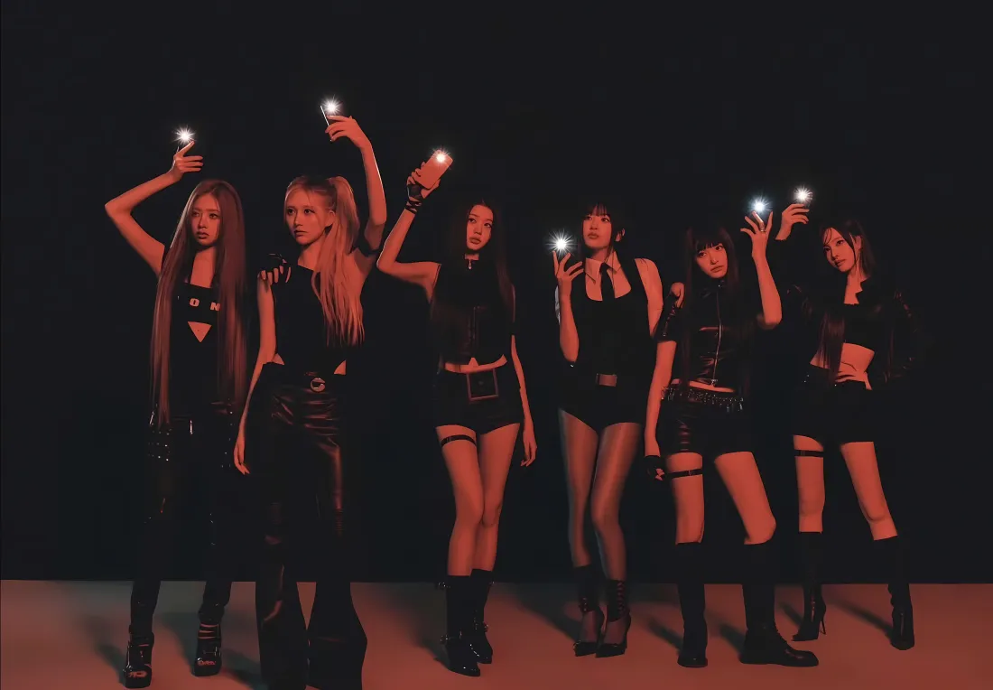 4kIVE壁纸｜韩国女团背景图 - 黑色穿搭舞台风「哲风壁纸」