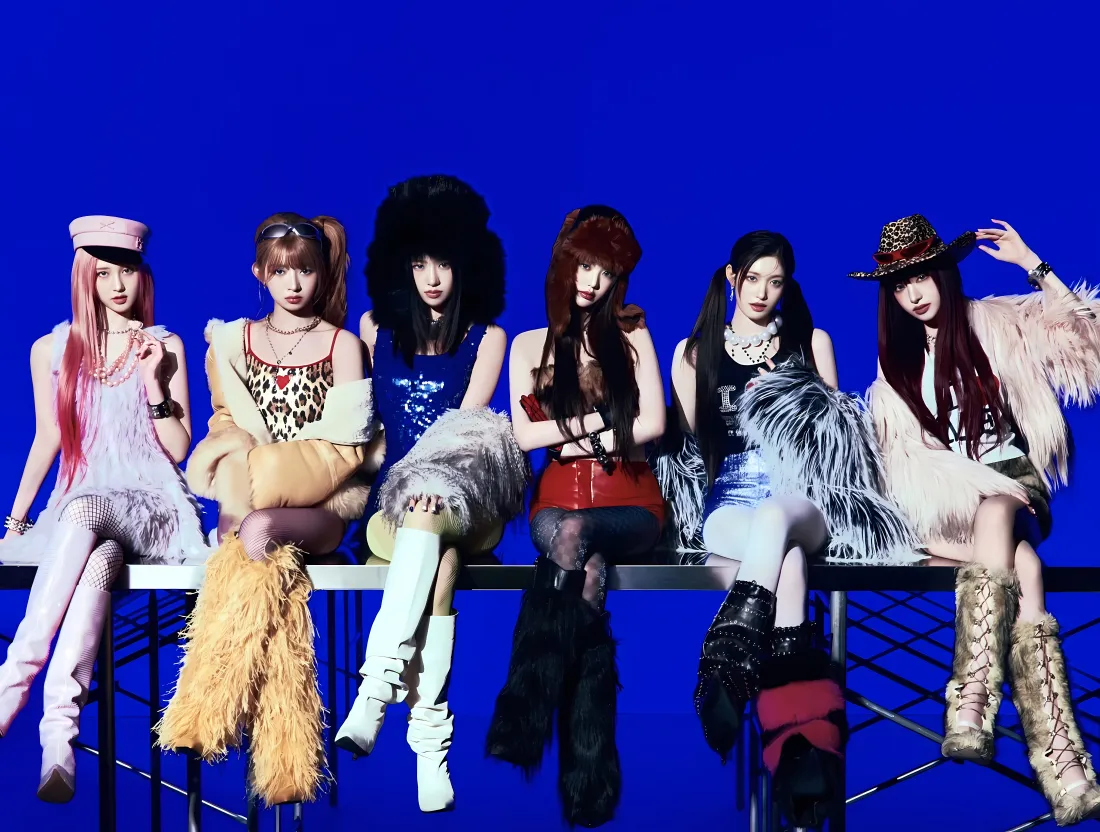 4kIVE壁纸｜蓝色背景图片 - 韩国女团「哲风壁纸」