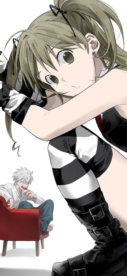 玛嘉·阿尔邦手机壁纸｜噬魂师背景图片 - 黑白条纹袜「哲风壁纸」