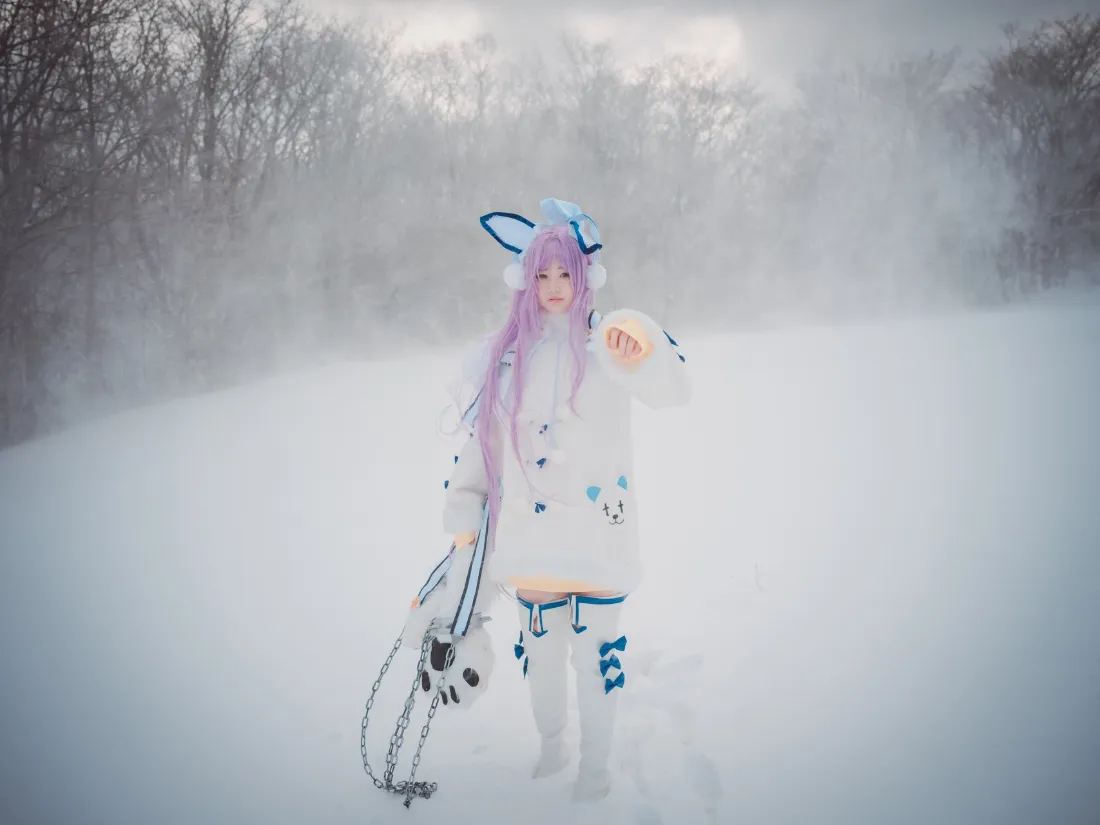 2k二次元人物雪景壁纸｜冬日雪景背景 - 动漫角色「哲风壁纸」