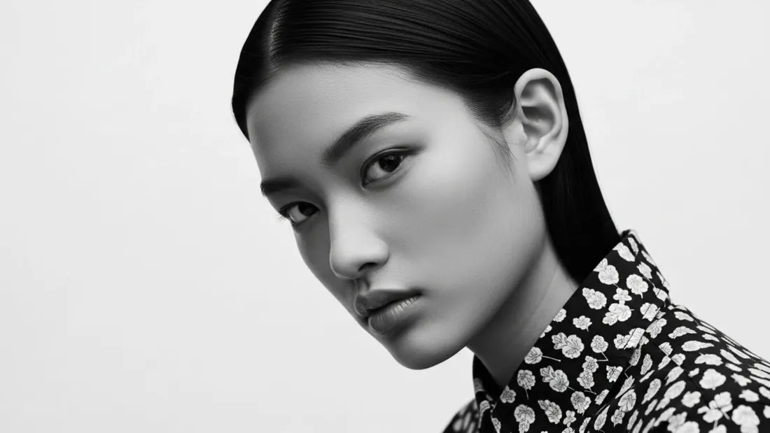 3k时尚模特黑白写真壁纸｜简约背景图片 - 艺术摄影「哲风壁纸」