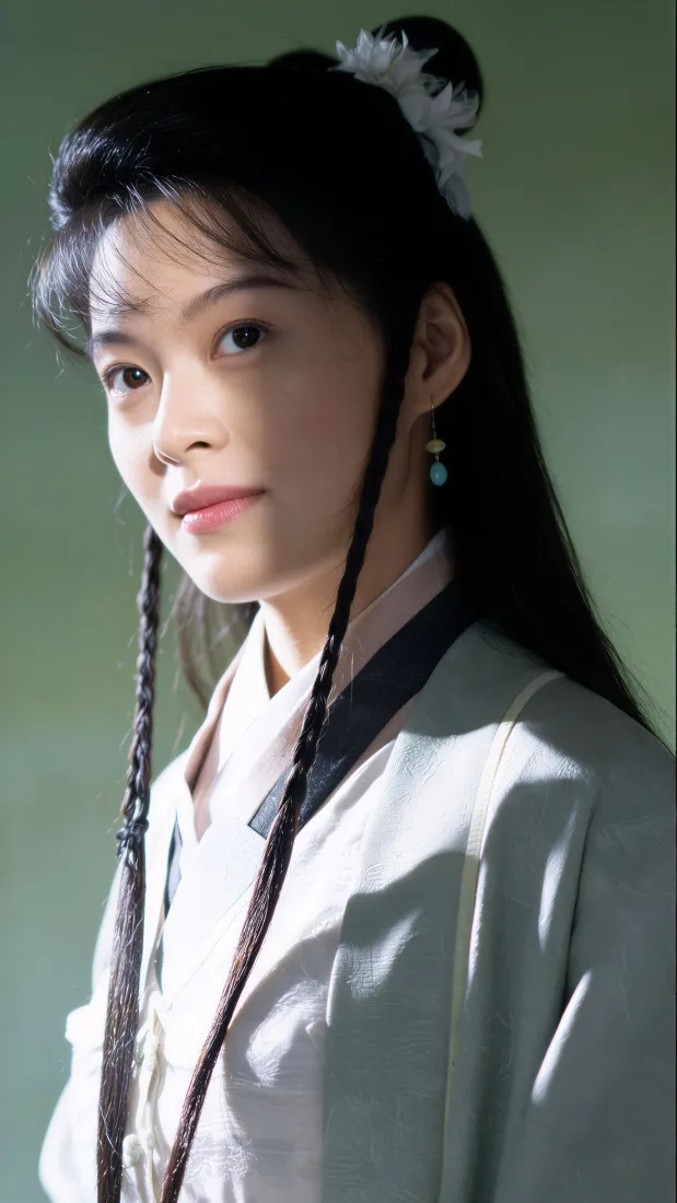 天龙八部手机壁纸｜绿背景图片 - 古装美女「哲风壁纸」