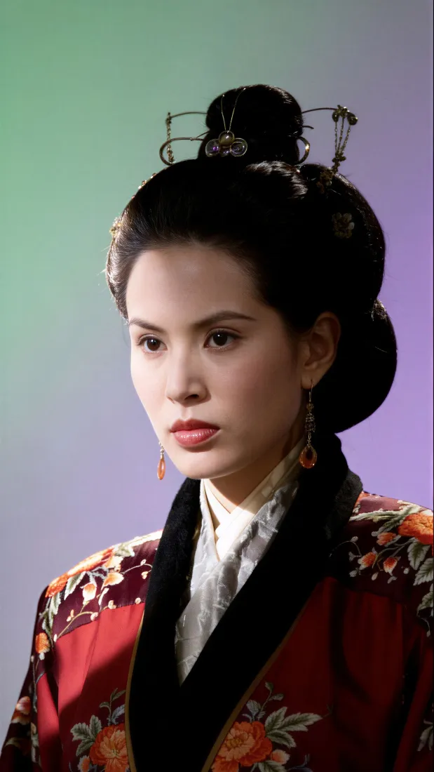 《天龙八部》李若彤古装手机壁纸｜渐变背景 - 回忆经典「哲风壁纸」