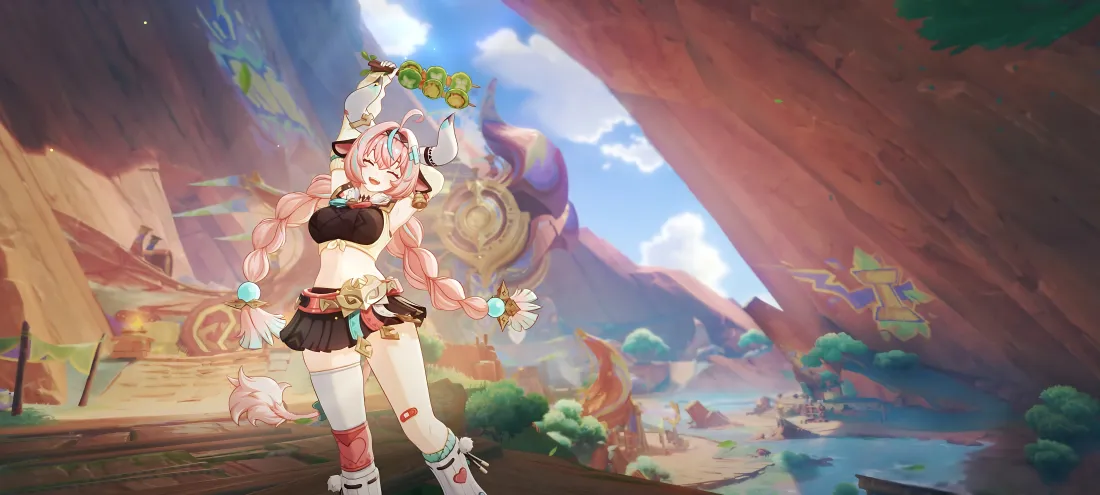 6k（瓦雷莎壁纸｜原神背景图片 - 奇幻峡谷冒险）「哲风壁纸」