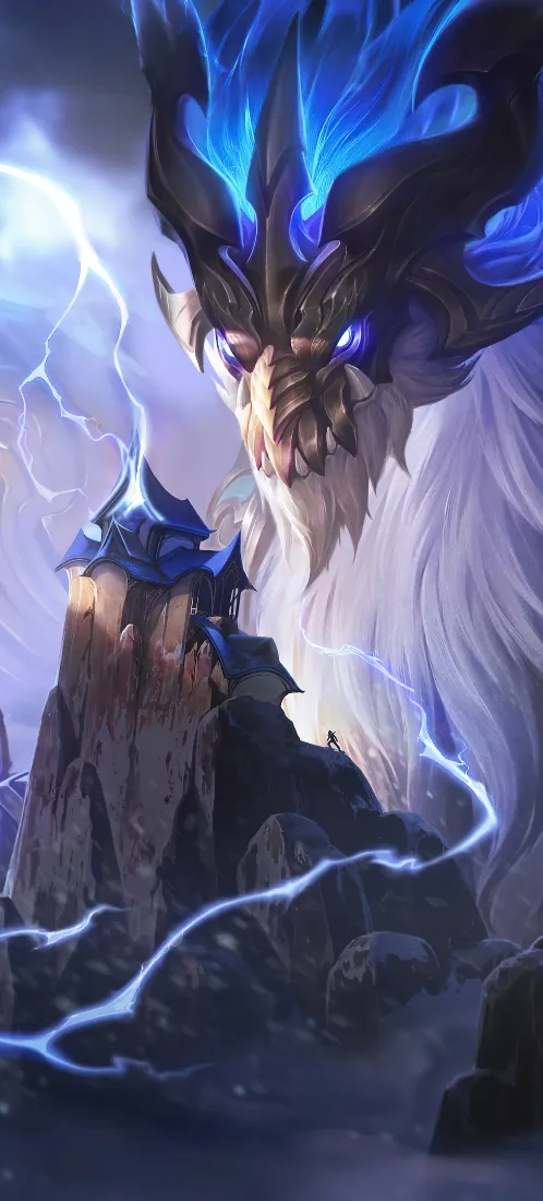 铸星龙王手机壁纸｜雷电背景图片 - 英雄联盟「哲风壁纸」