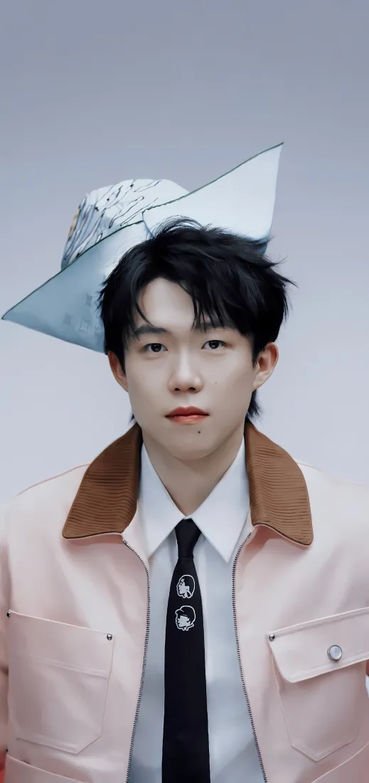 王楚钦手机壁纸｜浅蓝背景图片 - 休闲帅气穿搭「哲风壁纸」