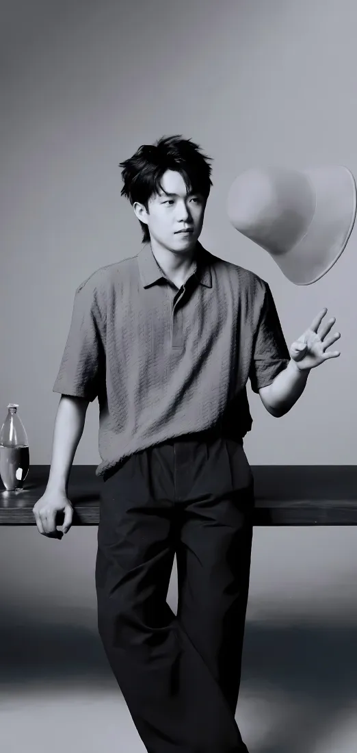 王楚钦手机壁纸｜灰调背景图片 - 帅气乒乓球运动员「哲风壁纸」