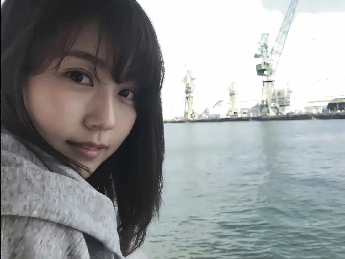 4k有村架纯壁纸｜湖边背景图片 - 港口随拍「哲风壁纸」