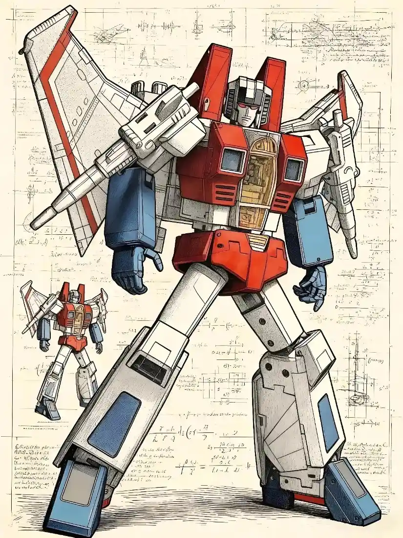 红蜘蛛手机壁纸｜变形金刚背景图片 - G1经典手绘「哲风壁纸」