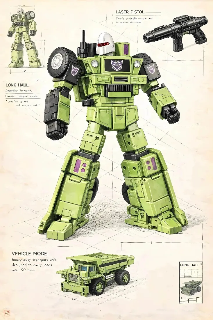 G1变形金刚手机壁纸｜机甲设定稿背景图片 - 拖斗「哲风壁纸」