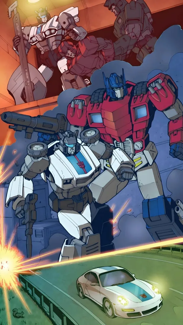 变形金刚手机壁纸｜机甲作战背景图片 - 擎天柱爵士「哲风壁纸」