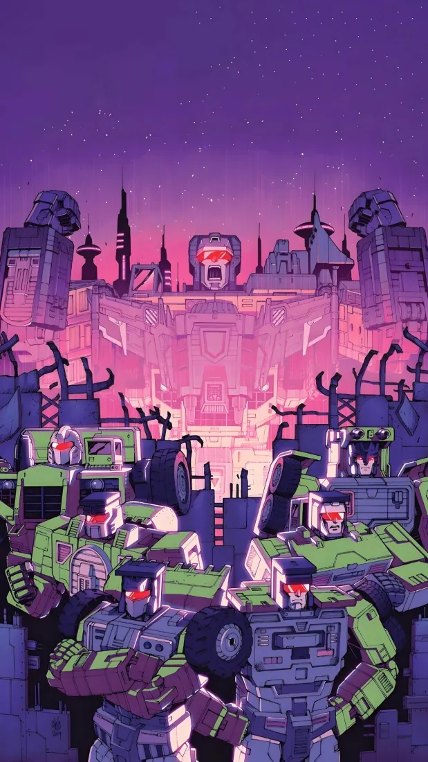 大力神手机壁纸｜赛博坦背景图片 - 变形金刚「哲风壁纸」