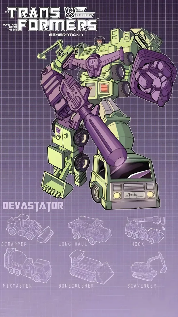 大力神手机壁纸｜变形金刚背景图片 - 狂派合体机甲「哲风壁纸」