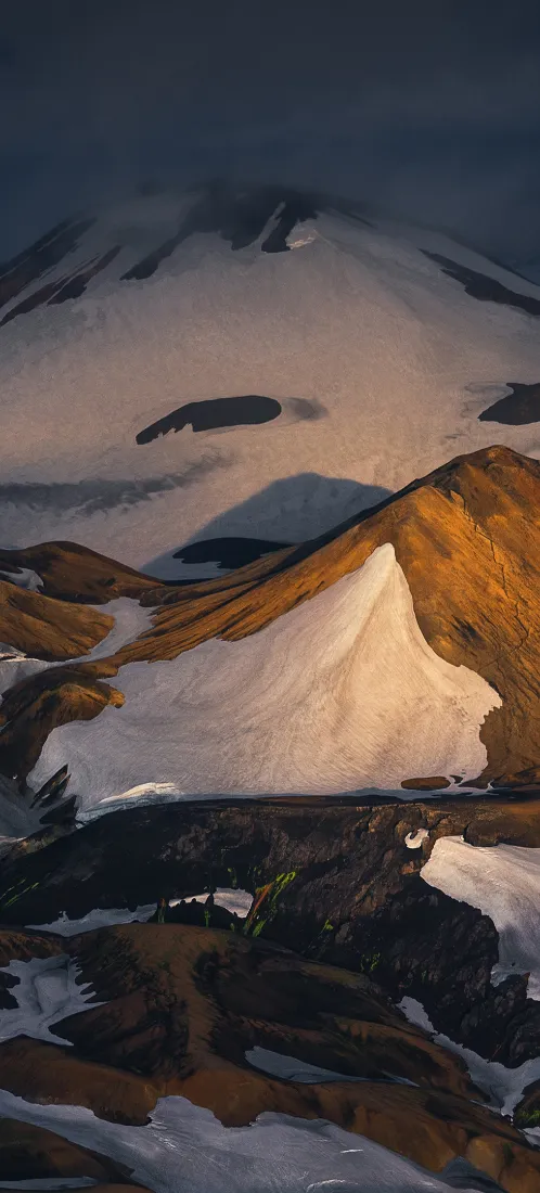 日照金山手机壁纸｜暮色山湖背景图片 - 治愈自然氛围感「哲风壁纸」