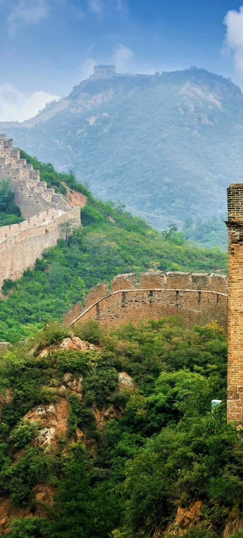 万里长城手机壁纸｜群山叠翠背景图片 - 绝美壮丽自然风光「哲风壁纸」