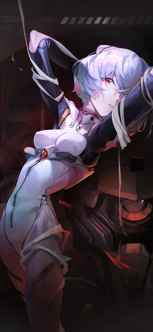 绫波丽手机壁纸｜新世纪福音战士背景图片 - 科幻战斗风「哲风壁纸」