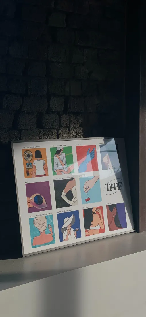 TAPE手机壁纸｜插画周边背景图片 - 韩国独立乐队「哲风壁纸」