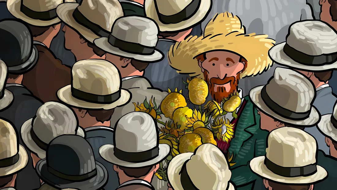 3k文森特・梵高壁纸｜向日葵背景图片 - 手绘艺术「哲风壁纸」