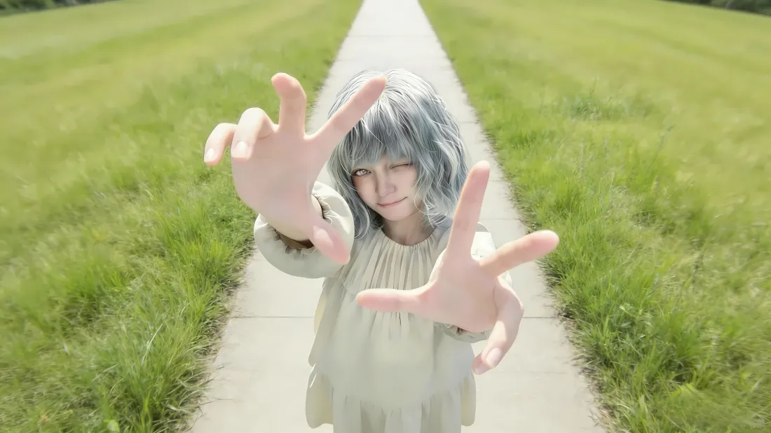 5k（生化危机9）艾米莉壁纸｜草地步道背景图片「哲风壁纸」