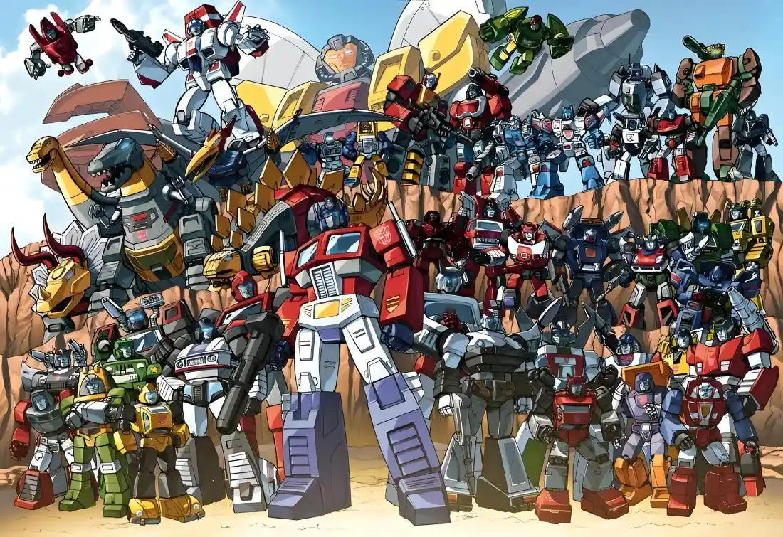 2k变形金刚G1壁纸｜全员集合背景图片 - 经典机甲动画「哲风壁纸」