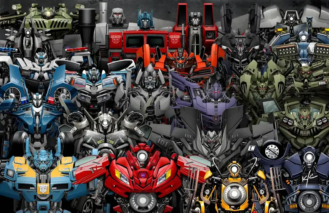 2k变形金刚壁纸｜全员机甲集合背景图片 - 电影版「哲风壁纸」