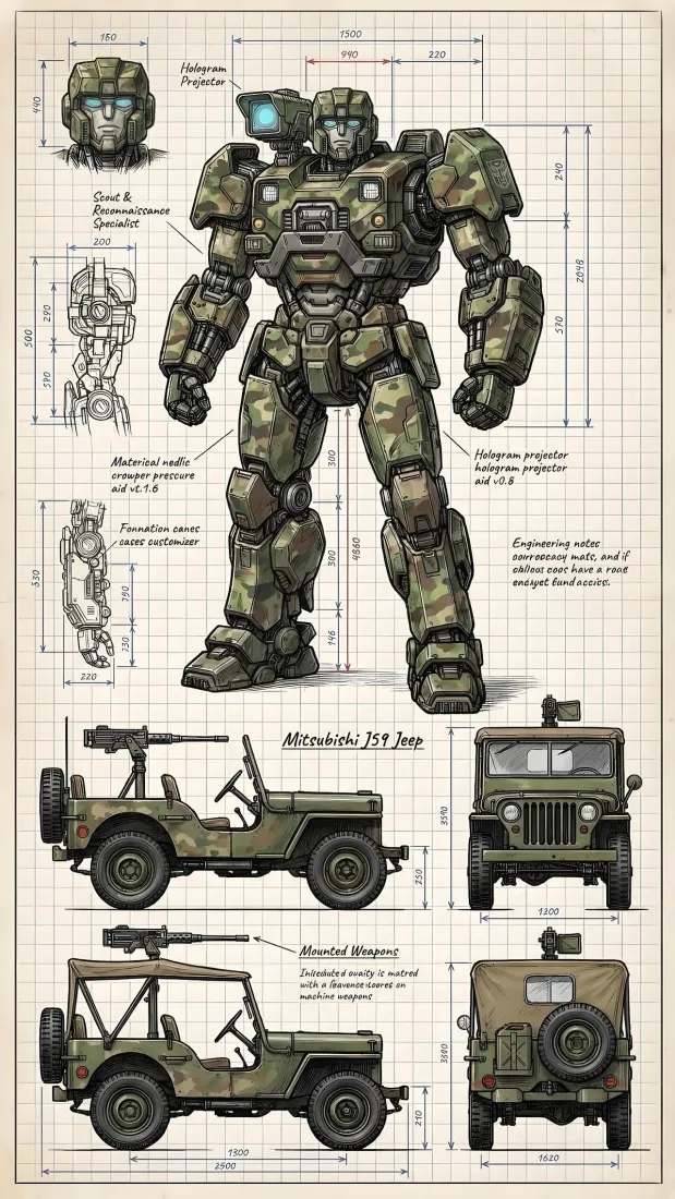 G1探长手机壁纸｜机械手稿背景图片 - 变形金刚「哲风壁纸」