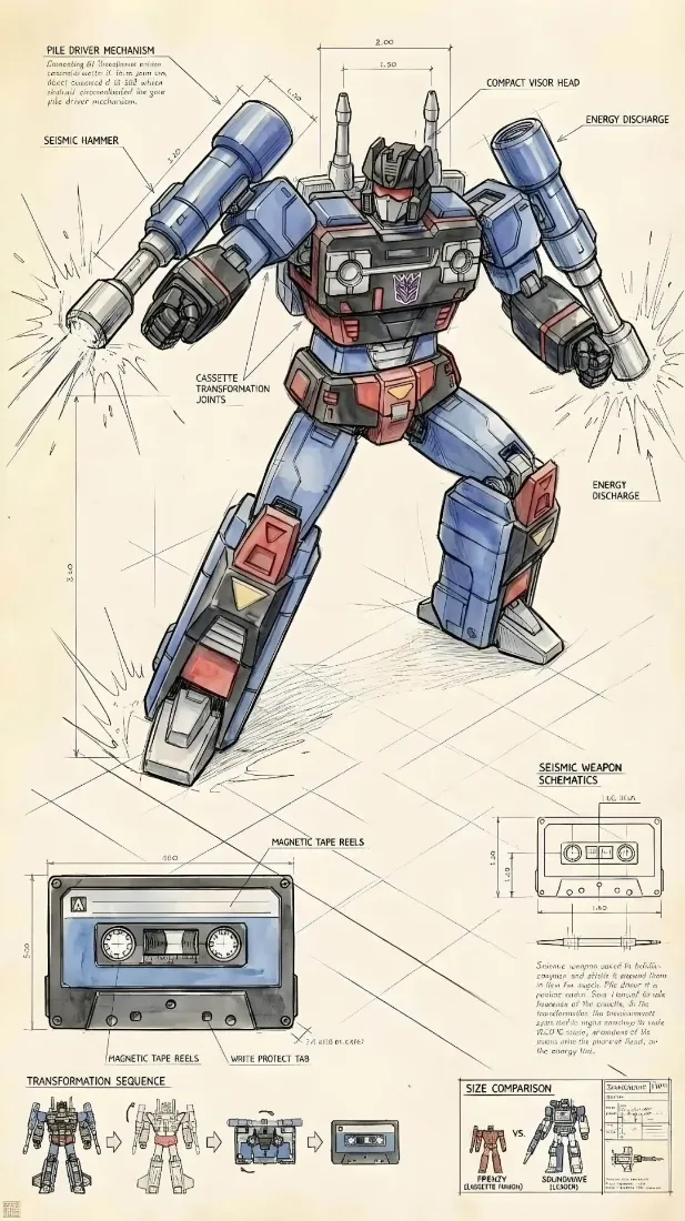 G1变形金刚手机壁纸｜机械设定背景图片 - 轰隆隆机甲「哲风壁纸」