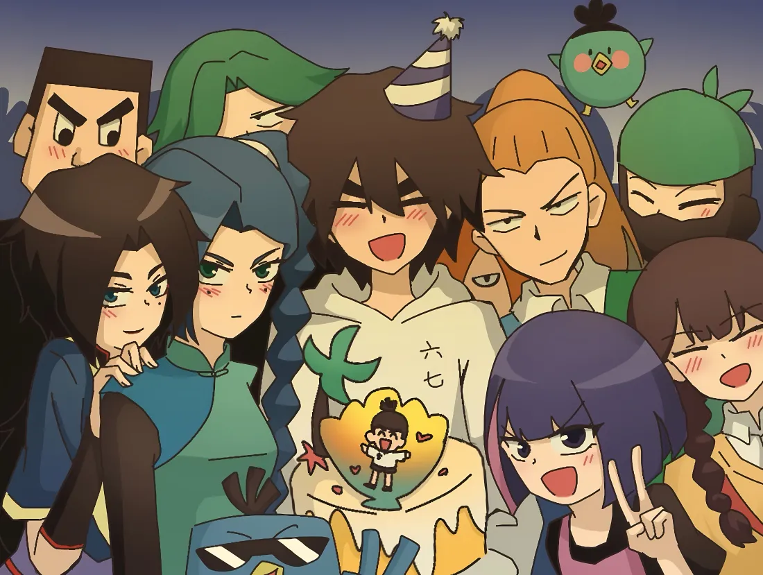 4k伍六七壁纸｜生日派对背景图片 - 刺客伍六七「哲风壁纸」