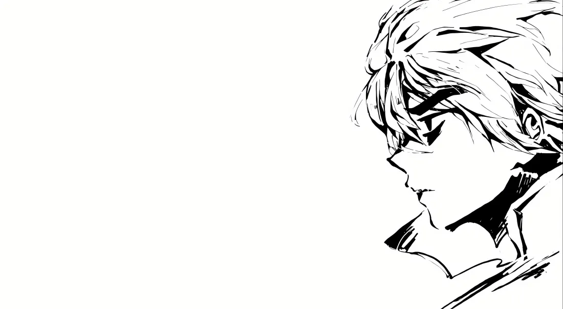 5k刺客伍六七壁纸｜黑白背景图片 - 简约帅气手绘「哲风壁纸」