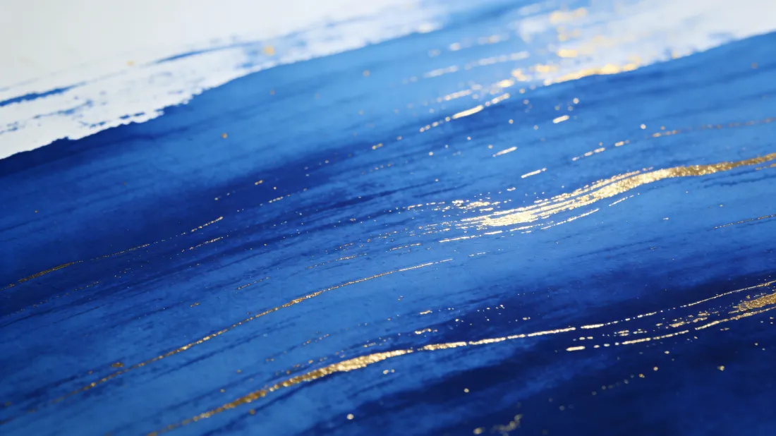 3k鎏金纹理壁纸｜蓝色简约背景图片 - 高级质感「哲风壁纸」