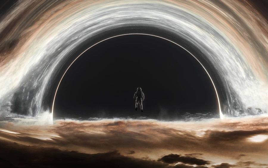 4k星星眼系壁纸-黑洞-天文学壁纸-科幻小说「哲风壁纸」