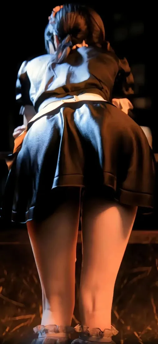 女仆装美女手机壁纸｜暗调背景图片 - IOS专用「哲风壁纸」