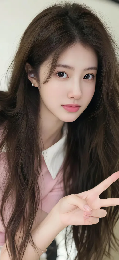 卷发甜妹手机壁纸｜居家背景图片 - Ios专属「哲风壁纸」