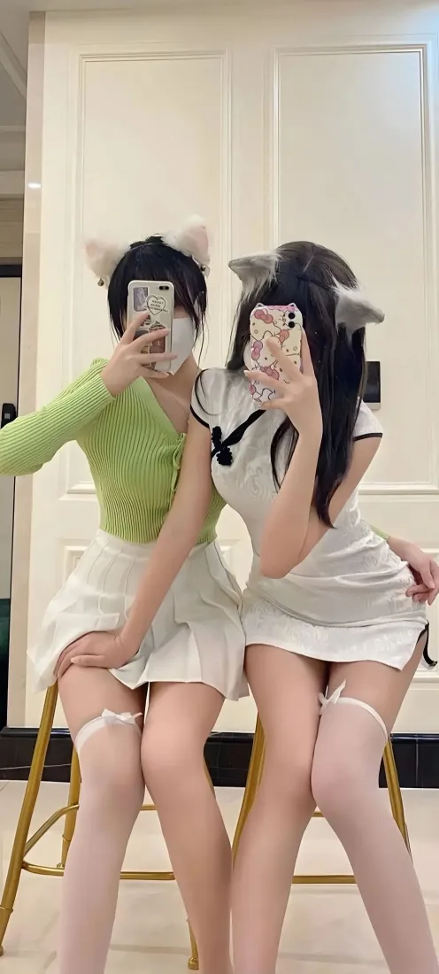 猫耳美女手机壁纸｜居家自拍背景图片 - IOS「哲风壁纸」